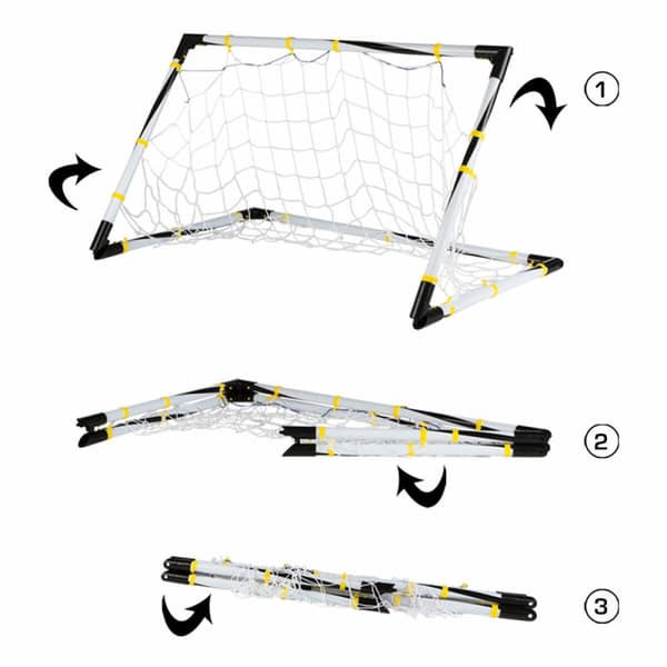 Fotbollsmål Colorbaby Hopfällbar 100 x 70 x 70 cm (2 antal)