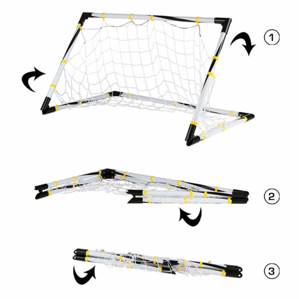 Fotbollsmål Colorbaby 90 x 59 x 59 cm Hopfällbar (4 antal)