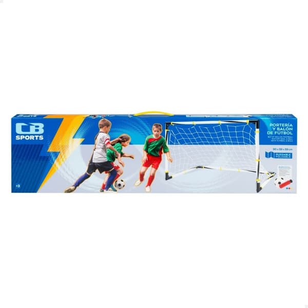 Fotbollsmål Colorbaby 90 x 59 x 59 cm Hopfällbar (4 antal)