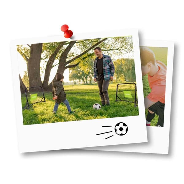 Fodboldmål - sæt af 2 - 60 x 45 x 25 cm NS-461