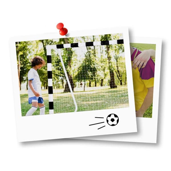 Fodboldmål 300 x 160 x 90 cm NS-460 sort og hvid