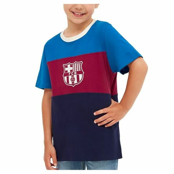 Kortärmad fotbollströja, Barn F.C. Barcelona Röd - 10 år