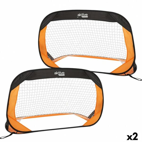 Set med 2 fotbollsmål Aktive 120 x 80 x 80 cm (2 antal)