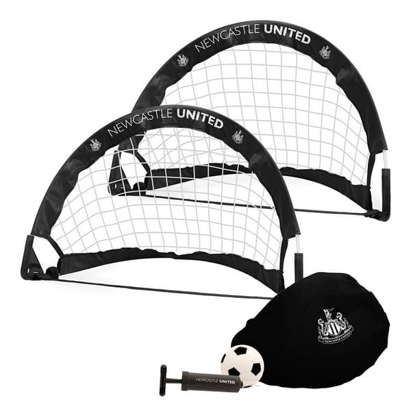 Newcastle United FC Pop Up Fotbollsmål Set Black/White One Size