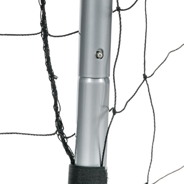 Rootz fodboldmålsæt - Bærbart fodboldnet - Vejrbestandigt fodboldnet - Robust stålramme - Nem montering - 240 cm x 85 cm x 160 cm