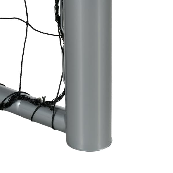 Rootz fodboldmålsæt - Bærbart fodboldnet - Vejrbestandigt fodboldnet - Robust stålramme - Nem montering - 240 cm x 85 cm x 160 cm