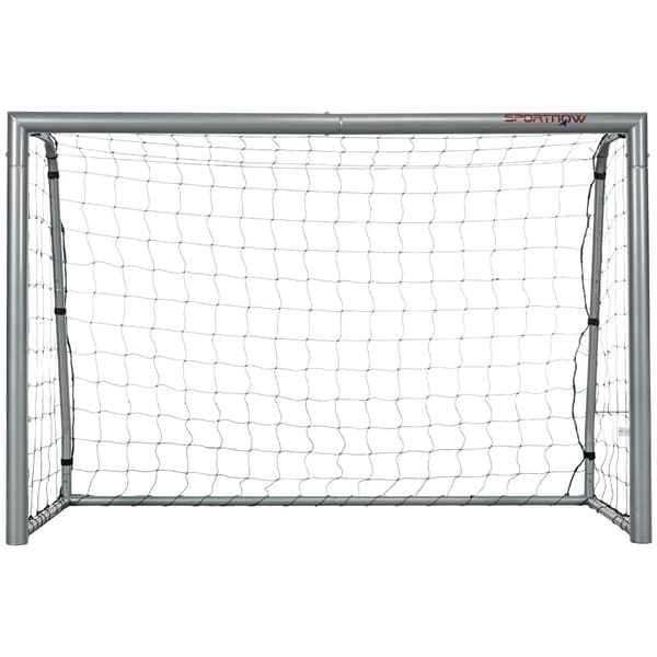 Rootz fodboldmålsæt - Bærbart fodboldnet - Vejrbestandigt fodboldnet - Robust stålramme - Nem montering - 240 cm x 85 cm x 160 cm