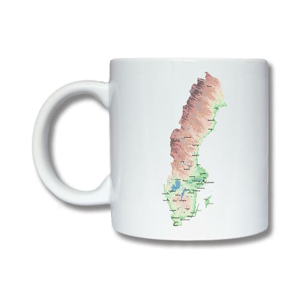 Krus Med Kartor Över Sverige