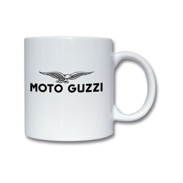 Moto Guzzi Svart Logo Krus