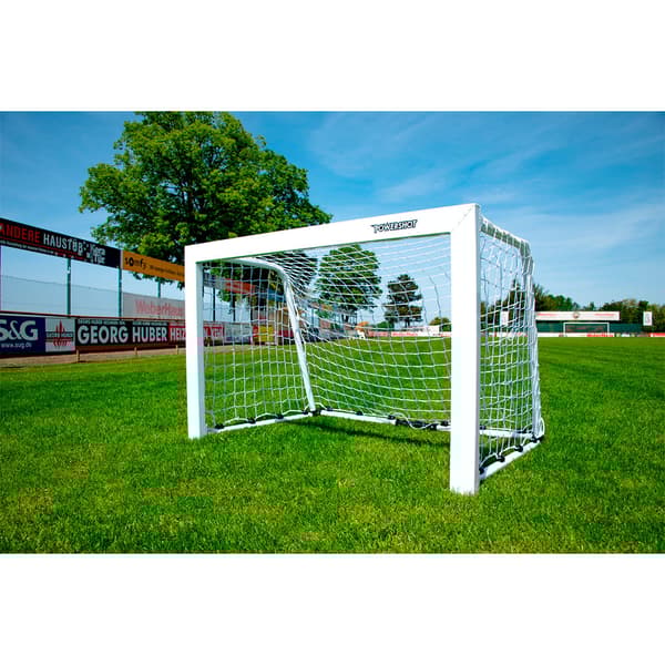 Powershot Lille Aluminiumsfodboldmål Søvfarvet 120 x 080 cm