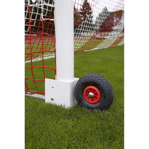 Powershot 11 Hjul Till Sidomonterat Bärbart Fotbollsmål Vit