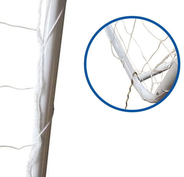 Solidt stål fodboldmål 300x200 cm med jordpind til børn og skoler