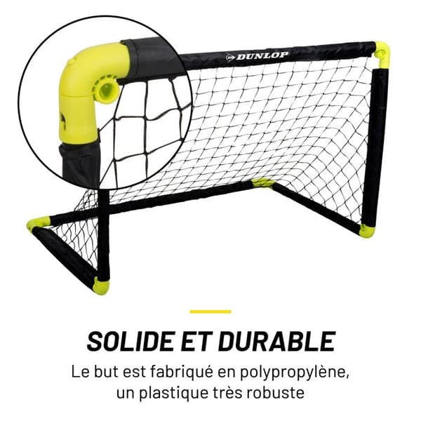 Fotbollsmål - Dunlop - Minimål - Fällbart - 90x59x61cm - För barn