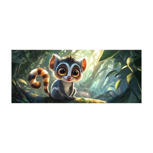 Ljuvligt Tecknad Lemur Mugg