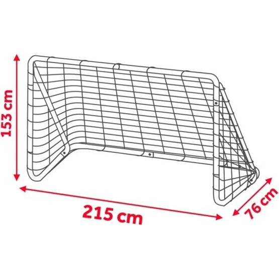 Fodboldmål - 215X153X76 Cm - Med sigte - Udendørs brug
