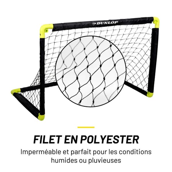 Fotbollsmål - Dunlop - Minimål - Fällbart - 90x59x61cm - För barn