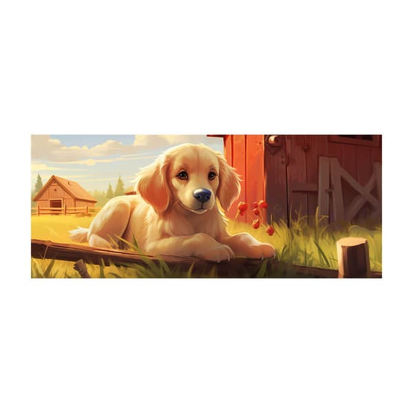 Tegneserie Golden Retriever Hund Krus