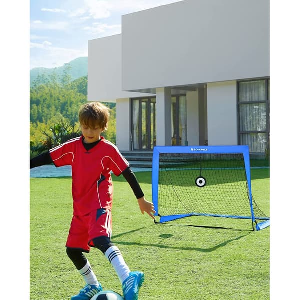 Fodboldmål, SONGMICS, 90x120x90 cm, Blå