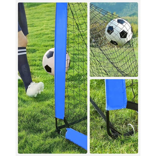 Fodboldmål, SONGMICS, 90x120x90 cm, Blå