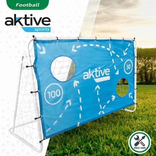 Fodboldmål Aktive Kanvas 182 x 91 x 122 cm Træning