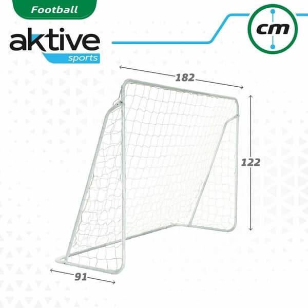 Fodboldmål Aktive Kanvas 182 x 91 x 122 cm Træning