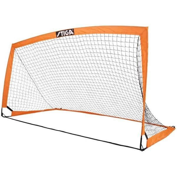 STIGA Match L fotbollsmål - B 270 x H 150 x D 150 cm - Orange och svart