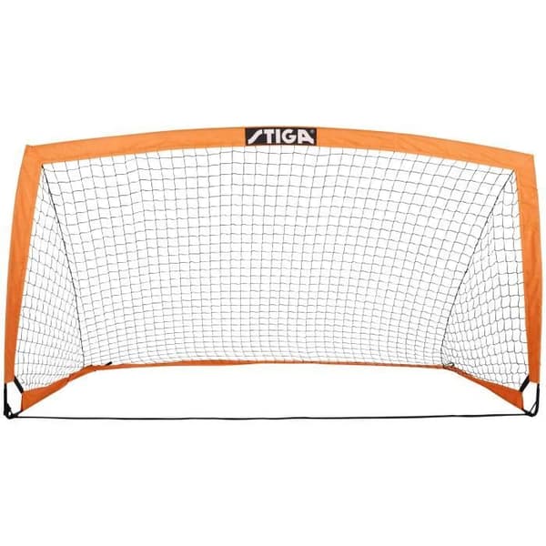 STIGA Match L fotbollsmål - B 270 x H 150 x D 150 cm - Orange och svart