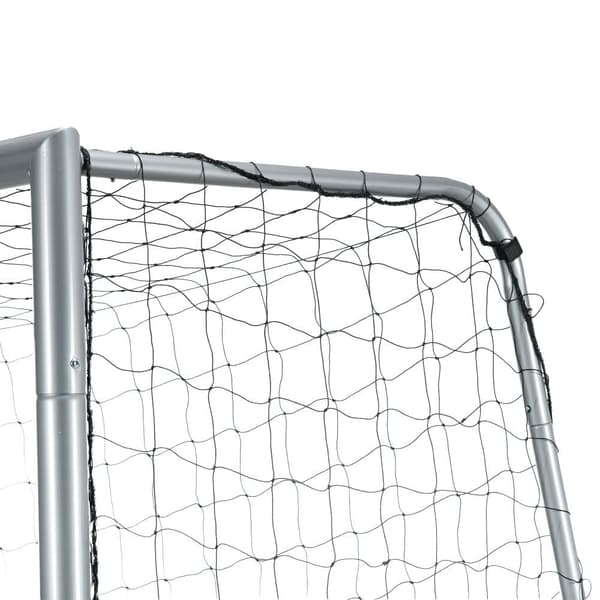 Fotbollsmål, med PE-Net Tyg, 300x120x200 cm, Grå