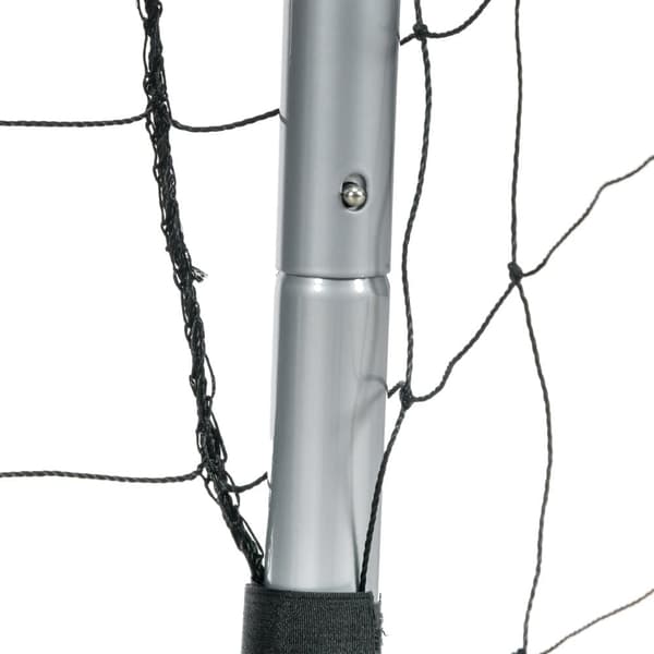 Fotbollsmål, med PE-Net Tyg, 300x120x200 cm, Grå
