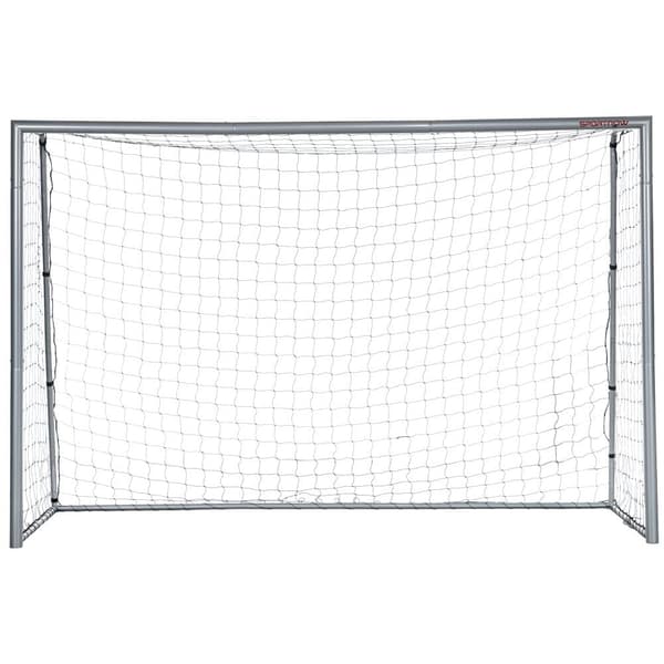 Fotbollsmål, med PE-Net Tyg, 300x120x200 cm, Grå