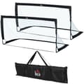 Miniatyrbillede 1 af 9: Fodboldmål Sæt, 186x90x89 cm, Sort