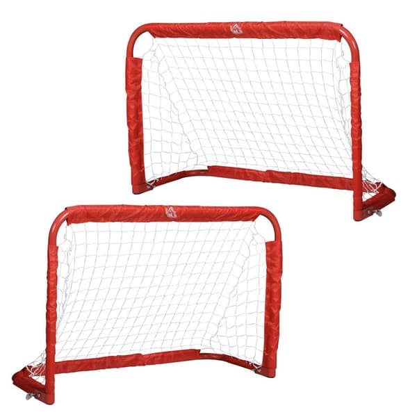 Fodboldmål Sæt, Q195, 90x36x60 cm, Rød