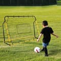 Miniatyrbillede 2 af 9: Fodbold Rebounder Mål, Kickback, 184x63x123 cm, Gul Sort