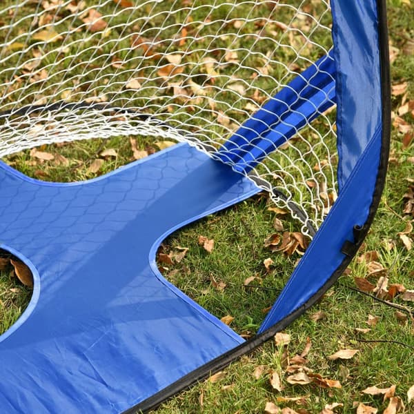 Pop Up Fodboldmål, 123x80x80 cm, Blå