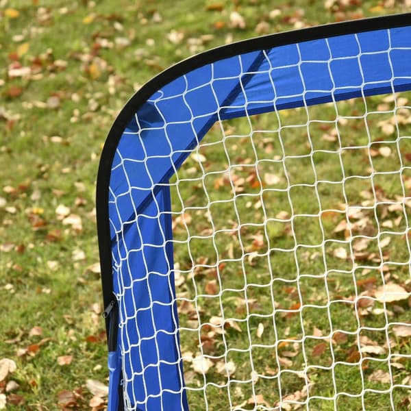 Pop Up Fodboldmål, 123x80x80 cm, Blå