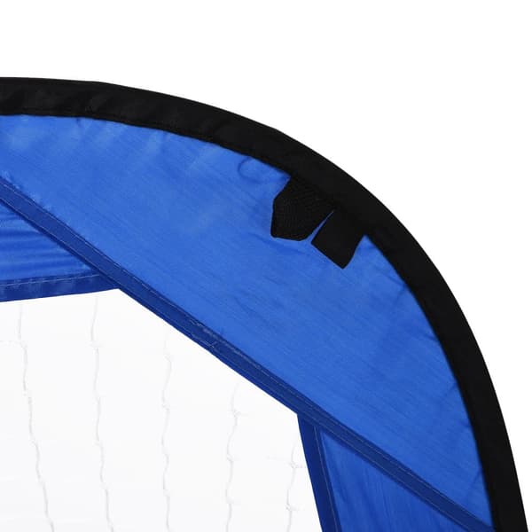 Pop Up Fodboldmål, 123x80x80 cm, Blå
