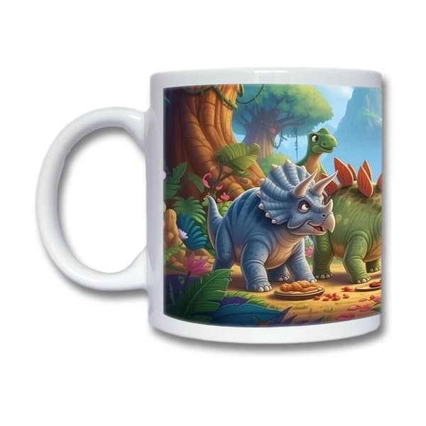 Barn Tecknade Dinosaurier Mugg