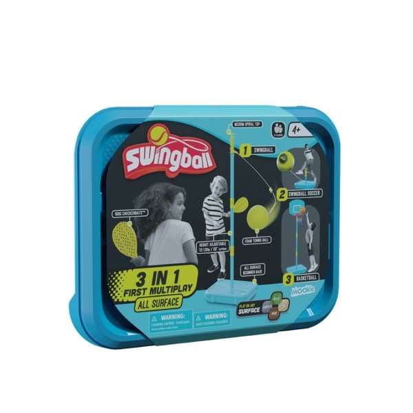 Swingball 3-i-1 Stångtennis + StångFotboll + Basket Multiplay