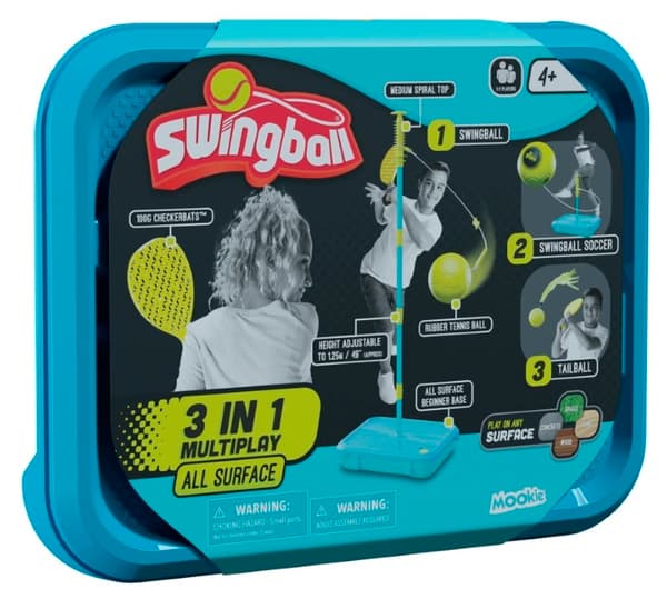 Swingball 3-i-1 Stångtennis + StångFotboll + TailBall Multiplay
