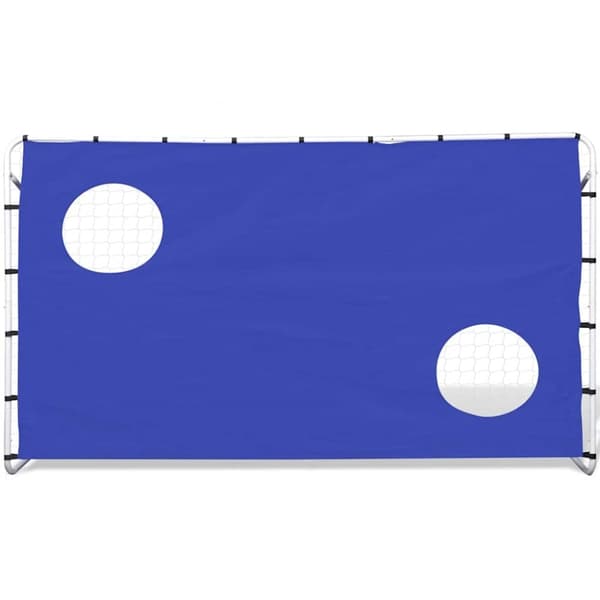 Fotbollsmål med siktvägg 240 x 92 x 150 cm högkvalitativ