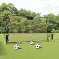Miniatyrbild 1 av 2: Fotbollsnät med rebounder svart och gul 183x85x120 cm polyester