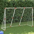 Miniatyrbild 1 av 2: Barnfotbollsmål med bollar 2-i-1 vit 184x64x124 cm