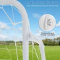 Miniatyrbillede 2 af 4: Fodboldmål Sæt, Bærbar 12x6 FT Ramme, Vejrbestandig Metal Konstruktion, Inkluderer Jordspyd