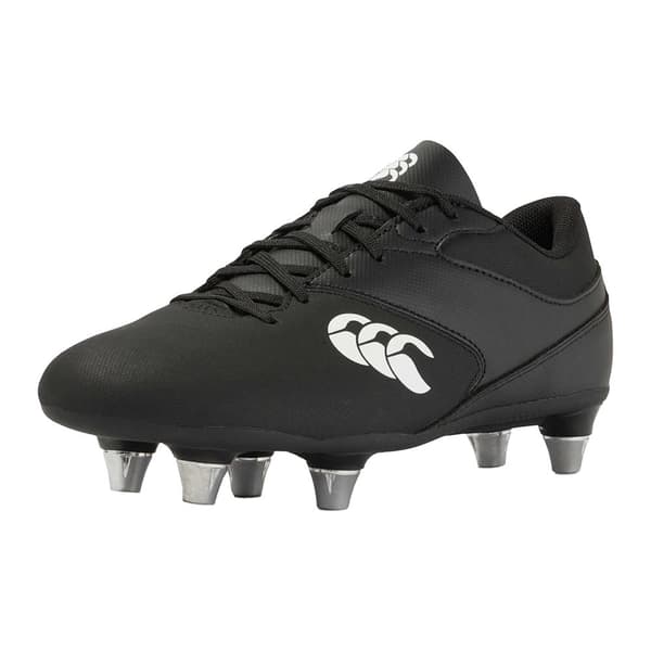 Canterbury Mens Phoenix Raze 2023 Soft Ground Rugby Boots Black/White 8.5 UK