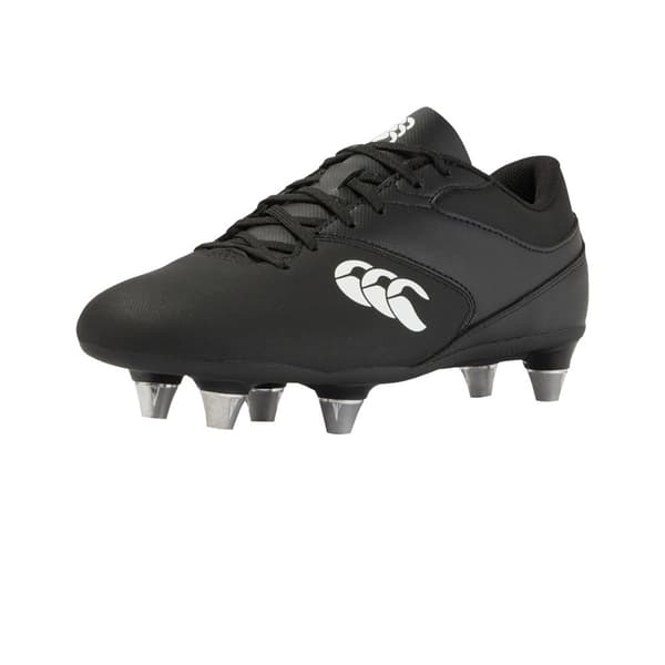 Canterbury Mens Phoenix Raze Soft Ground Rugby Boots Black/White 8 UK