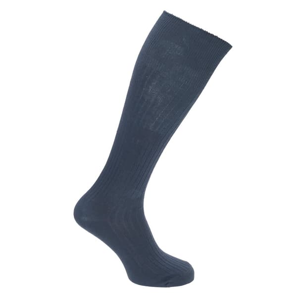 Mens 100% Cotton Ribbed Knee High Socks (Pack Of 3)