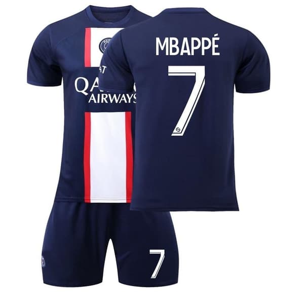 jalkapallo paita vaatteet lasten kylian mbappe psg 7