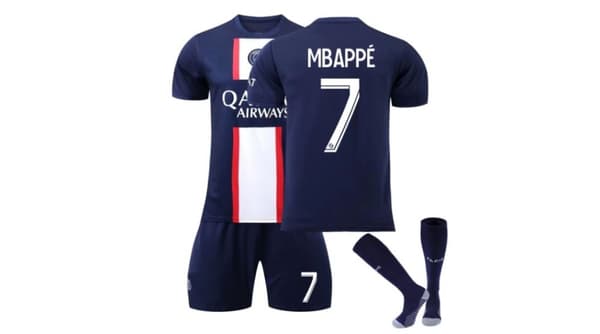 Paris Saint Germain fotballdrakt for barn Mbappe 7