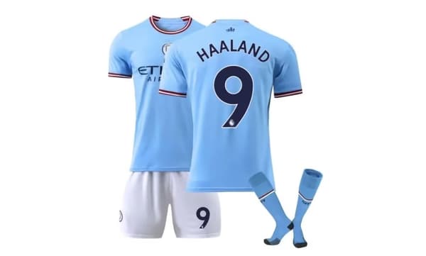 Manchester City Hjem Børnefodbolddragt Nr. 9 Haaland