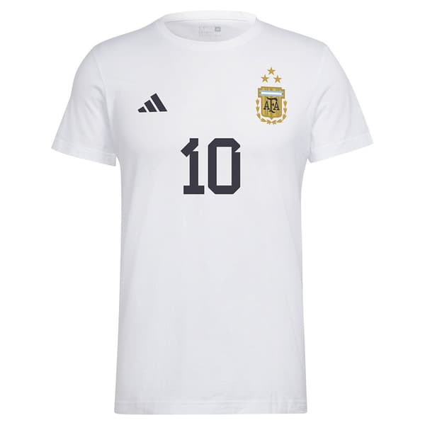 Adidas Kortærmet T-shirt Messi 10 Gfx Hvid M Mand